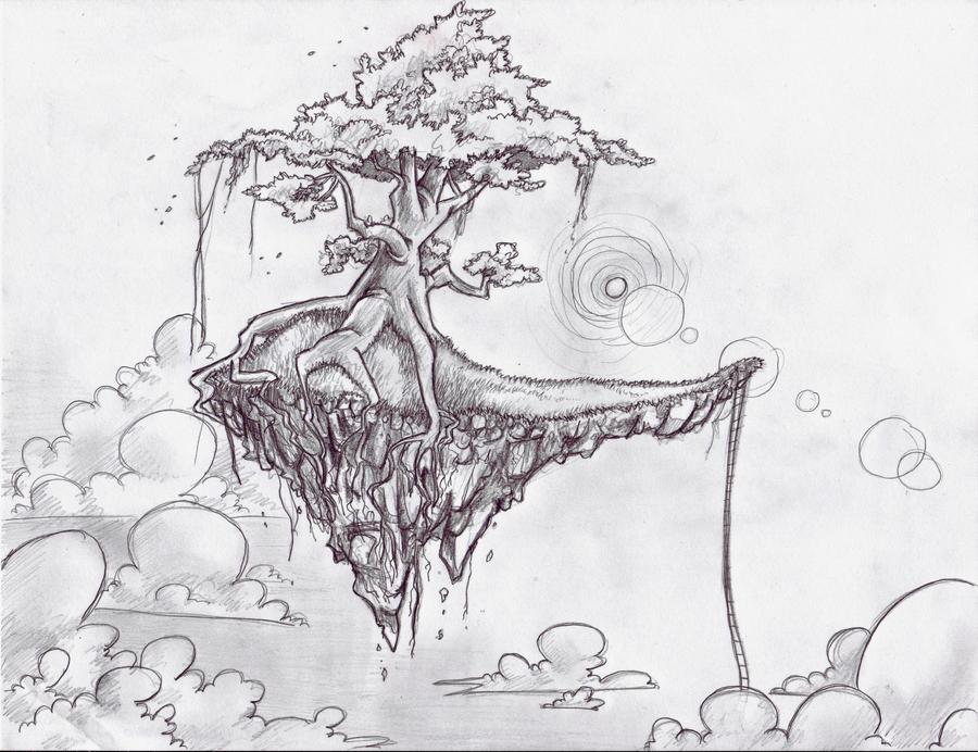 The Floating Island by Araiko-O