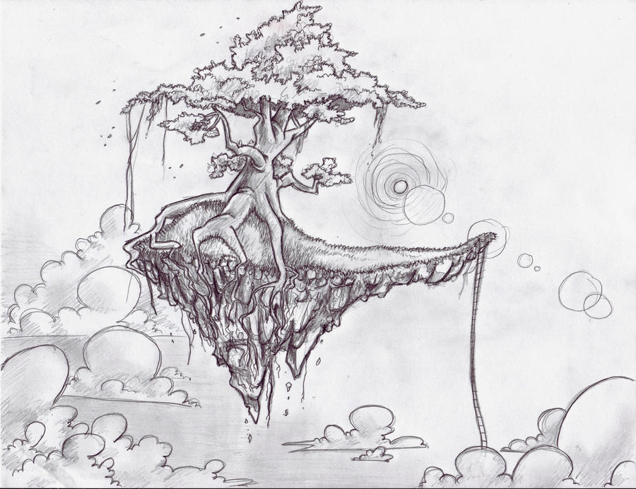 The Floating Island by Araiko-O
